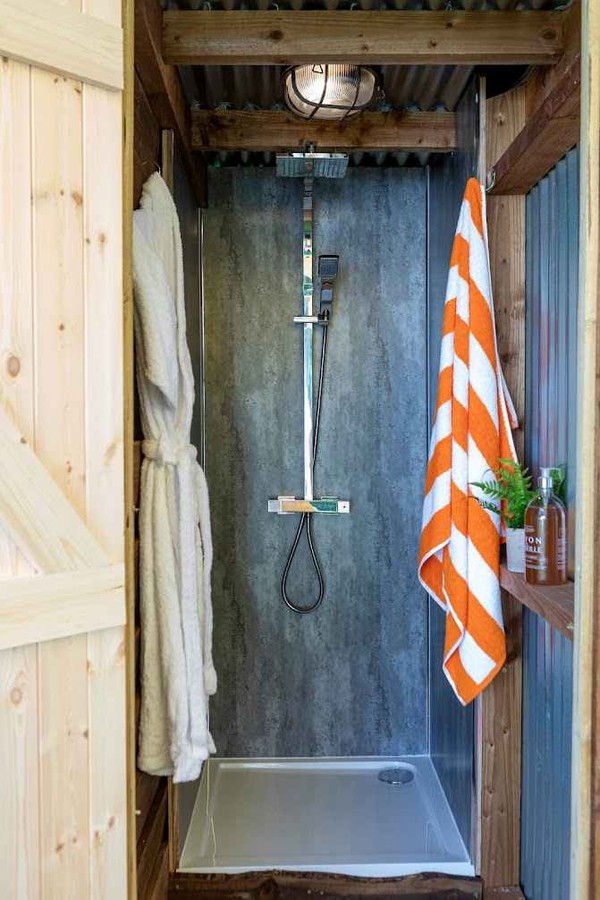 glamping shower
