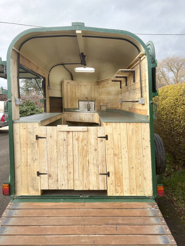 Converted rice horse box trailer Converted rice horse box trailer
