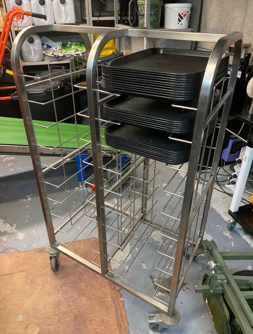 Stainless Steel Double Trolleys For Sale