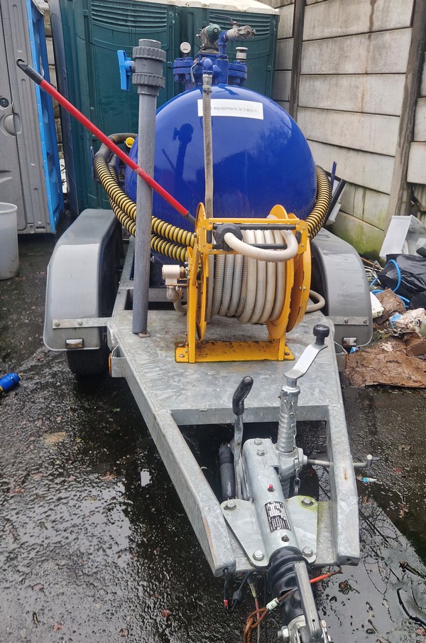 1500Ltr Vacuum Tank On Trailer For Sale