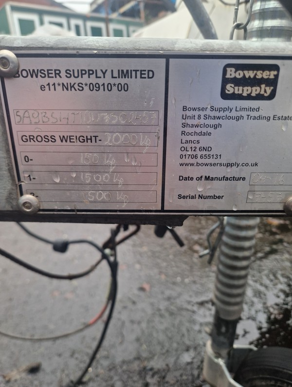 Secondhand Vacuum Tank On Trailer