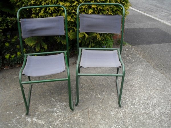 1950s metal chairs