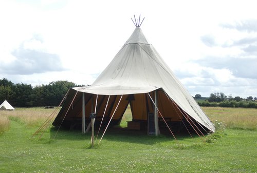 Giant Tipi With Porch Kit And Mats For Sale