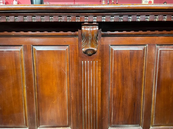 Reclaimed carved bar for sale