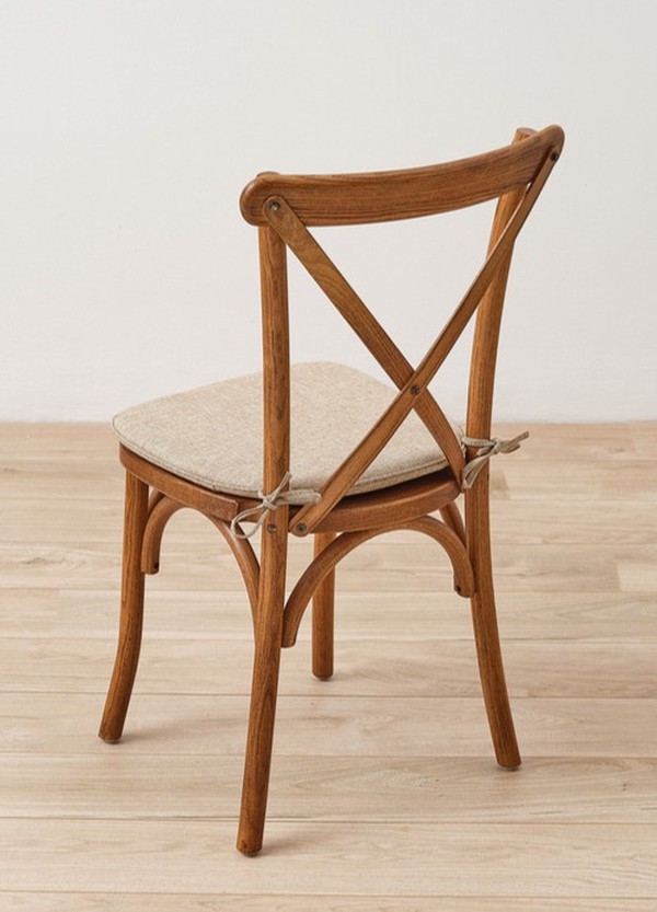 Cross Back Chairs With Seat Pads