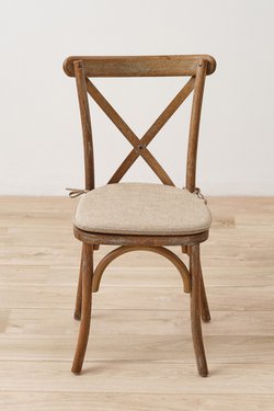 250x Limed Oak Cross Back Chairs With Pads