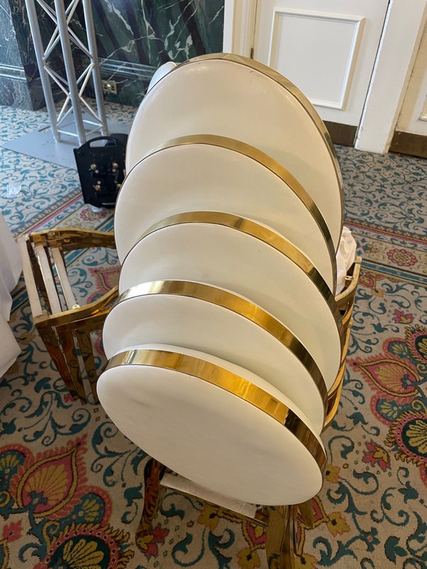 Ex Hire Gold Dior Chairs