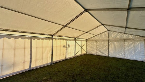 Inside 6m x 9m Frame Marquee