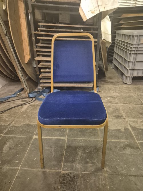 Event Hire Banquet Chairs – Blue & Gold