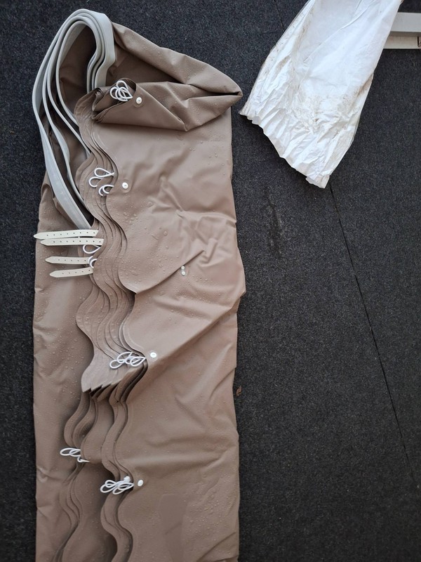 New unused taupe roof