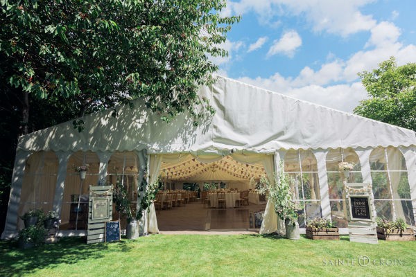 12m Custom Covers wedding marquee