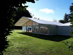 12m framed marquee with porch
