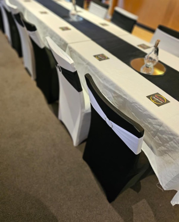 Black chair covers
