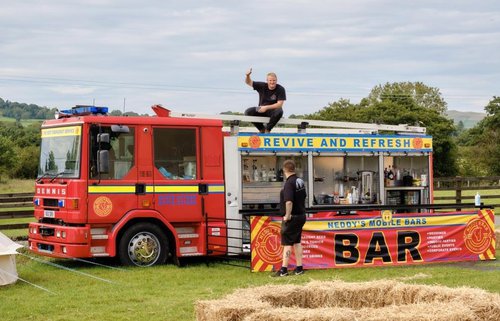 Converted Fire Engine Mobile Bar For Sale