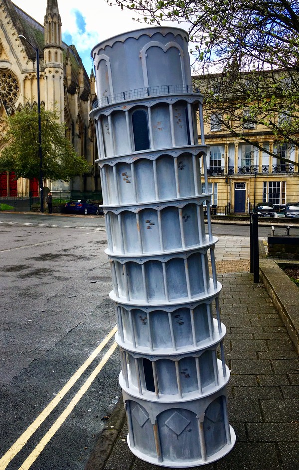 Wooden Leaning Tower of Pisa