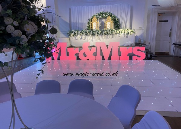 LED White Dance Floor