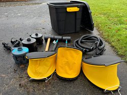 Glampsite airbed inflation pumps