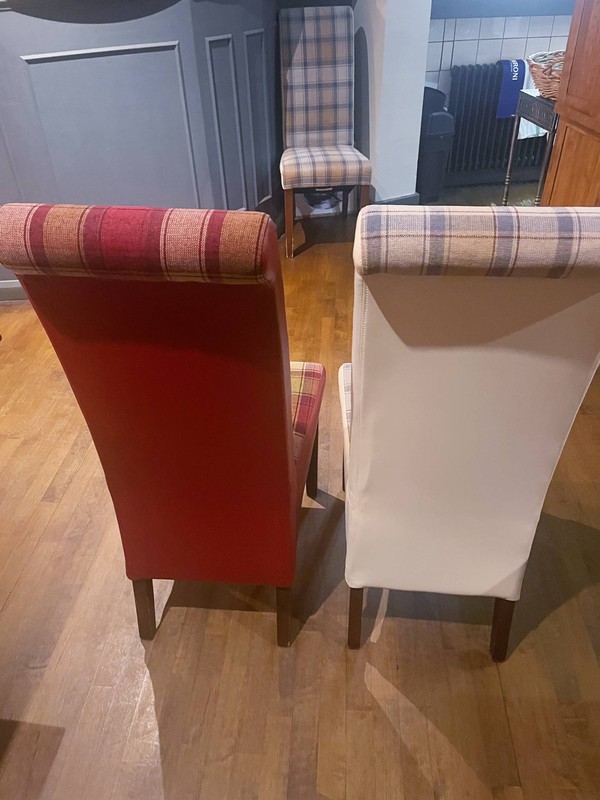 Restaurant chairs with high backs