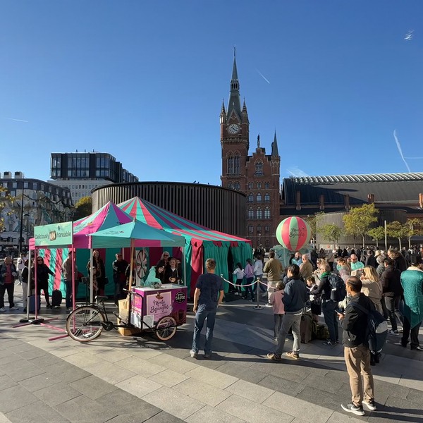 Striped circus tent for sale