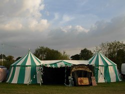 Two Medieval Pavilion Tents with linking corridor