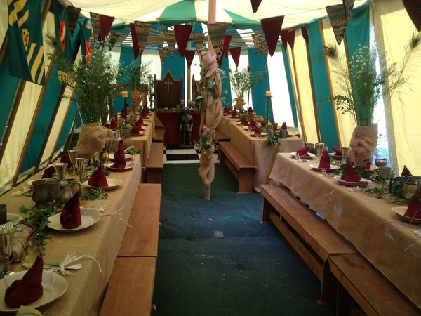 Two Medieval Pavilion Tents (with linking corridor) - Wincanton, Somerset 3