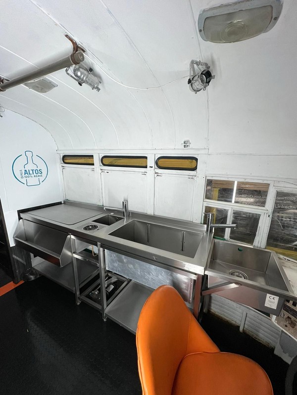 Secondhand Mobile Bar In School Bus