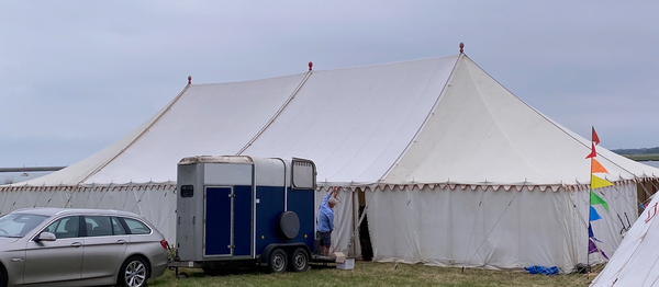 Secondhand 70ft x 32ft Traditional Marquee For Sale