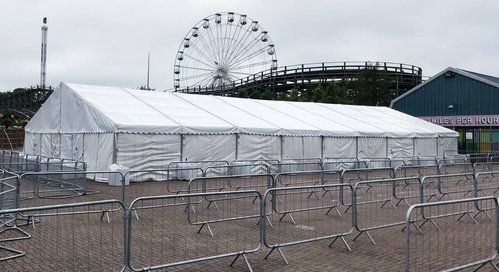 12m x 45m Custom Covers Framed marquee