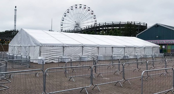 12m x 45m Custom Covers Framed marquee