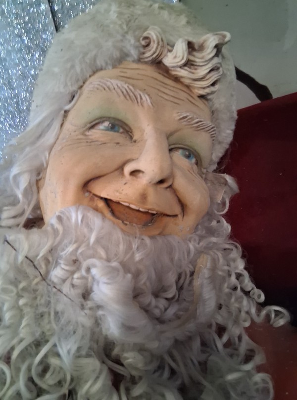 Used Huge Resin Santa Statue
