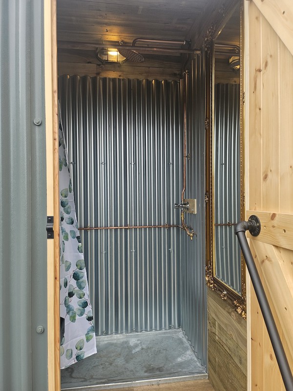 Shepherds Hut Toilet and Shower Trailer