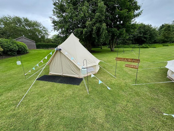 3 metre canvas bell tents