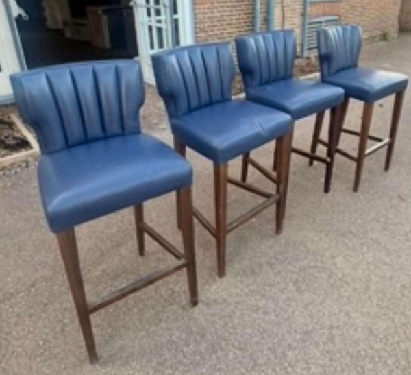 Blue Bar Stools