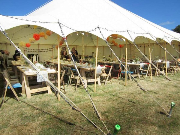 Traditional 40ft x 40ft marquee for sale