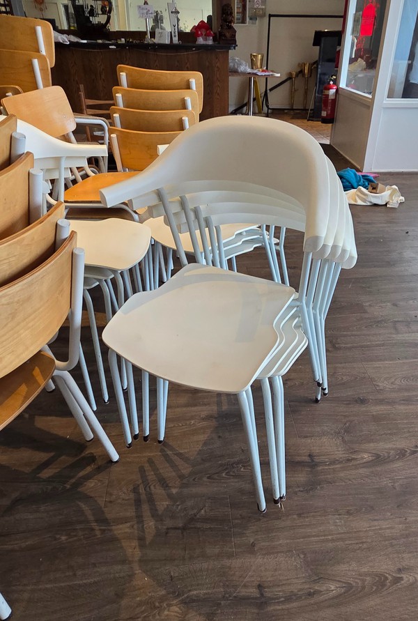 Secondhand 30x Wooden Cafe Chairs