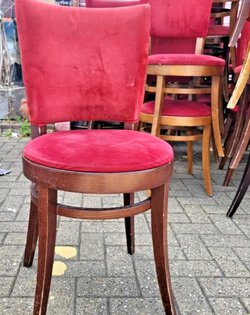 45x Red Padded Chairs For Sale