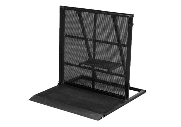 Black Straight 1m Pit Barrier