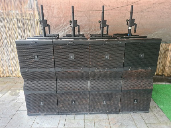 JBL VTS S28  subs with mounting brackets