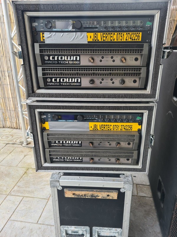 PA system power amps and cross over  xover