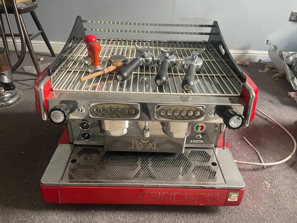 Red Synchro Royal 2 Group Espresso Coffee Machine