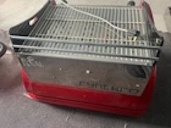 Used Red Synchro 2 Group Espresso Coffee Machine