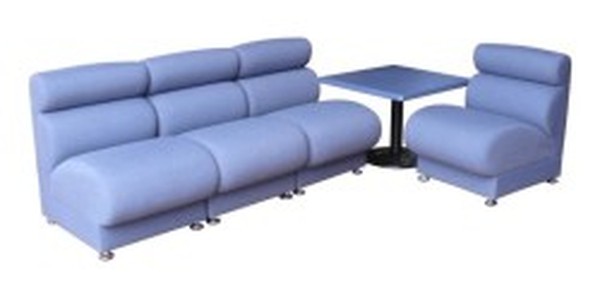 Secondhand Blue Modular Seating Units