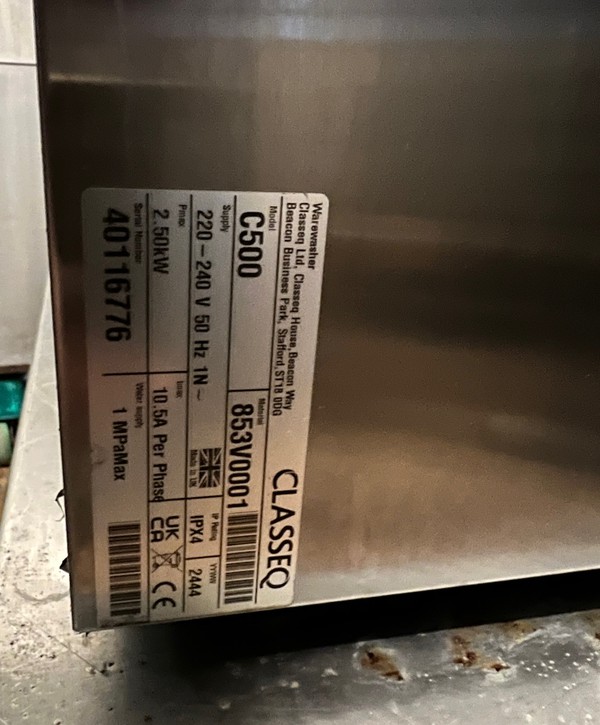 Secondhand Under Counter Dishwasher Secondhand Under Counter Dishwasher