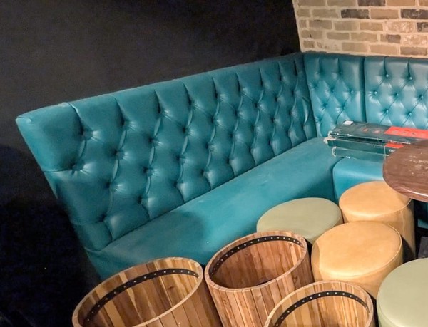 Teal Booth Seating