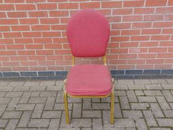 Red Burgess banqueting chairs