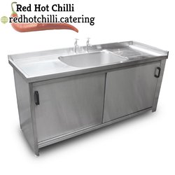 1.85m Stainless Steel Single Sink