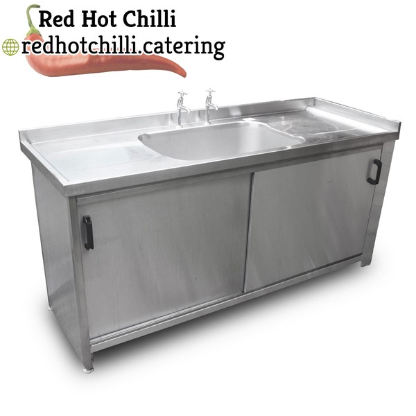 1.85m Stainless Steel Single Sink 1.85m Stainless Steel Single Sink