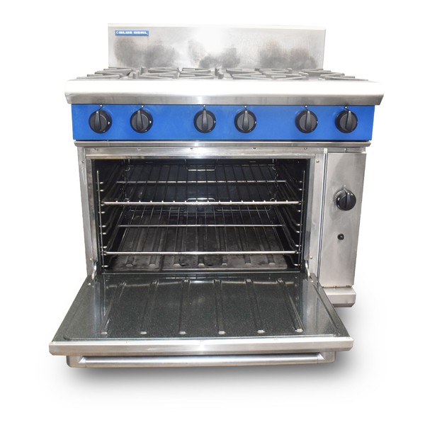Secondhand Blue Seal 6 Burner Oven Range