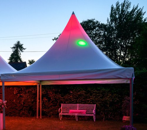 6m x 6m Pagoda With Ivory Lining For Sale