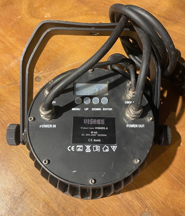 Used 2x Visage Slimline LED Par Cans